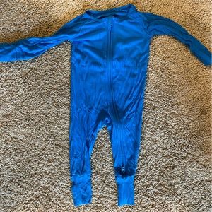 Little Sleepies Ribbed Solid - Cobalt Zippy